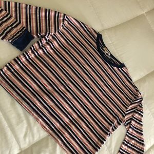 Orange kiss long sleeve crop top XL, Junior